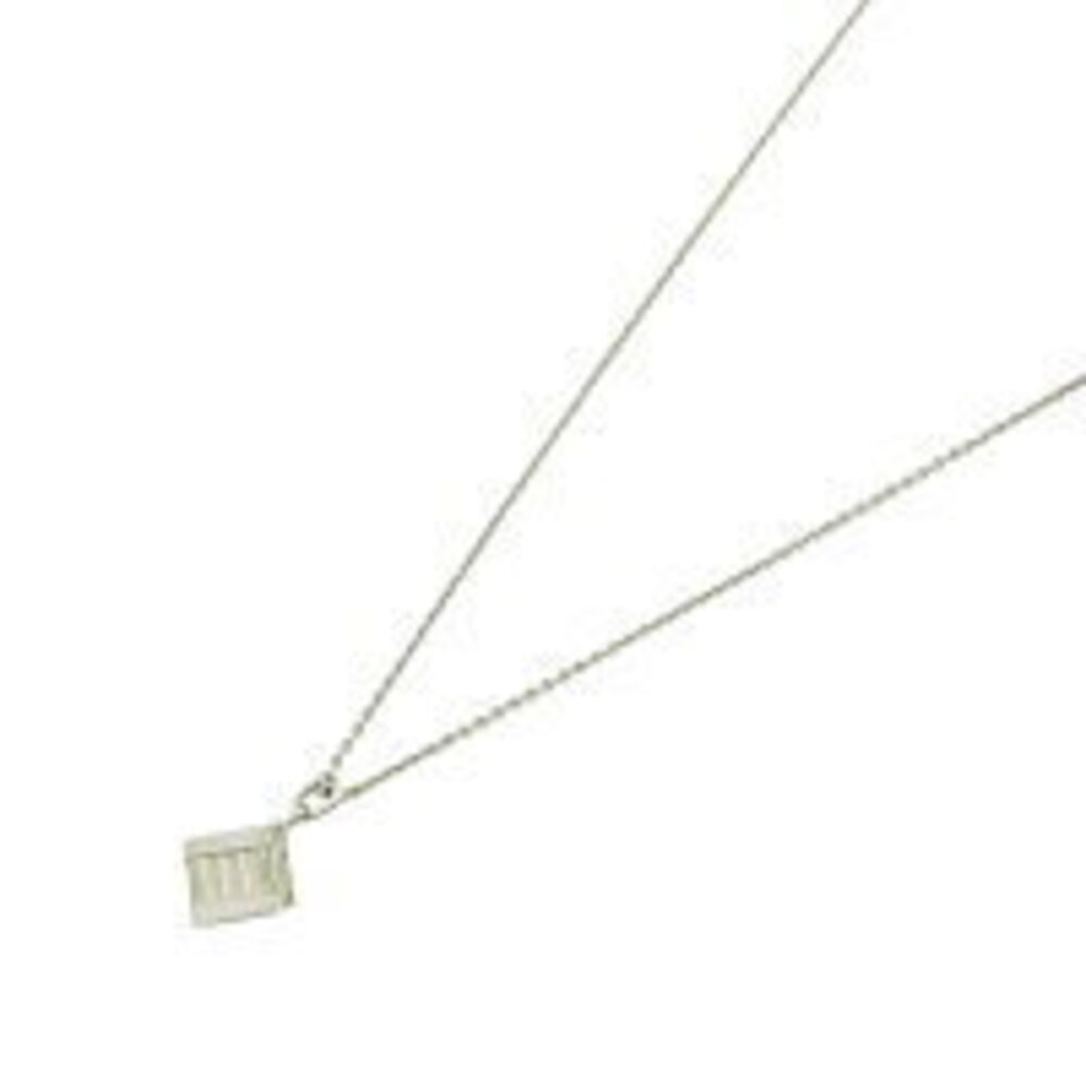 Tiffany Atlas Cube Necklace Silver SV